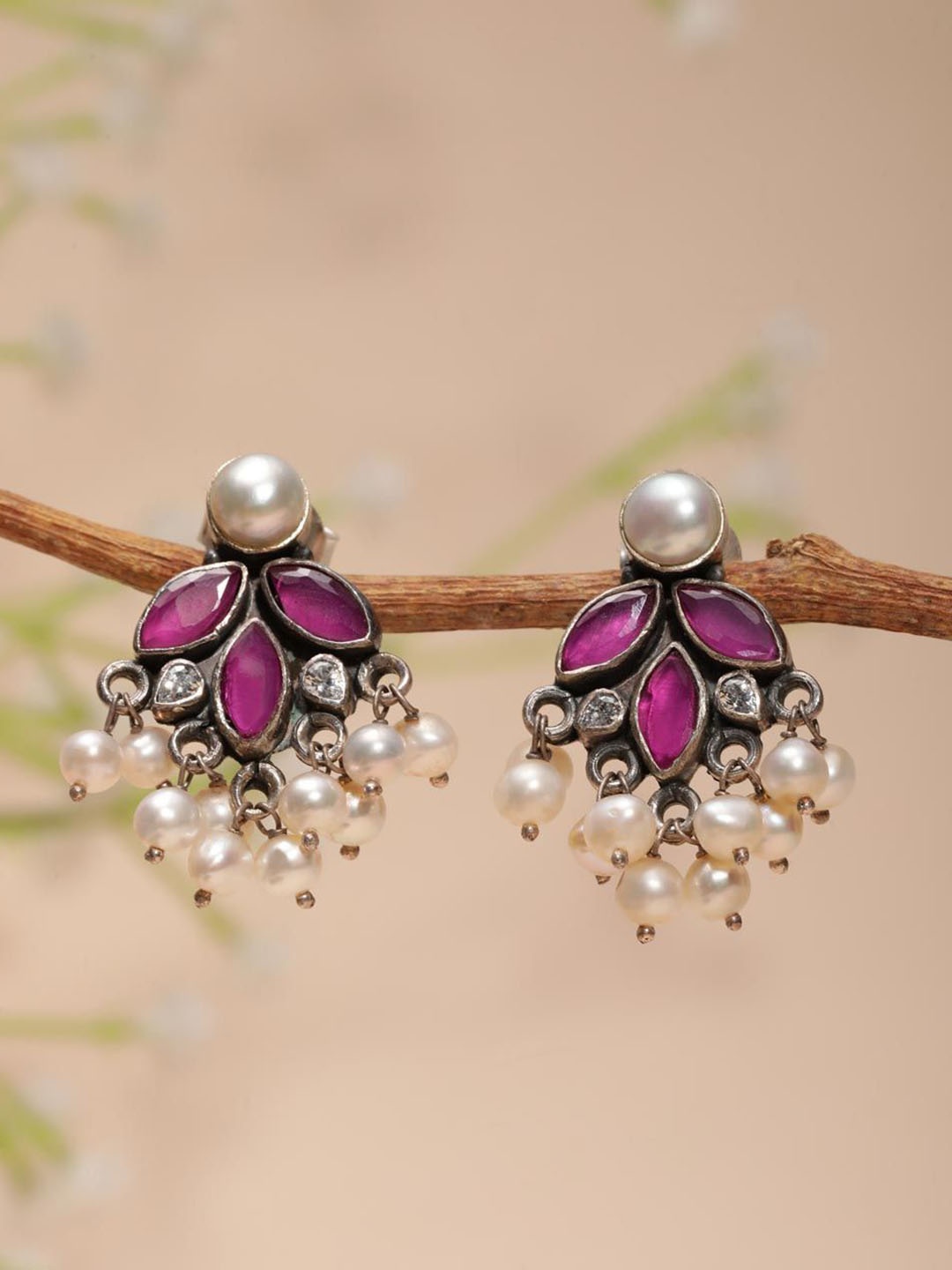 

Fabindia Drop Earrings, Silver