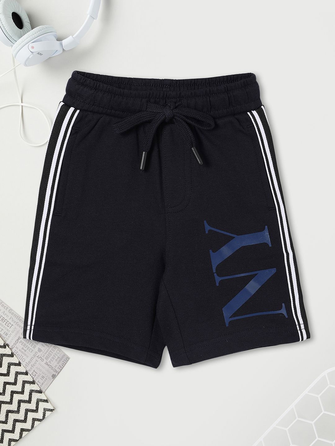 

max Boys Printed Shorts, Blue