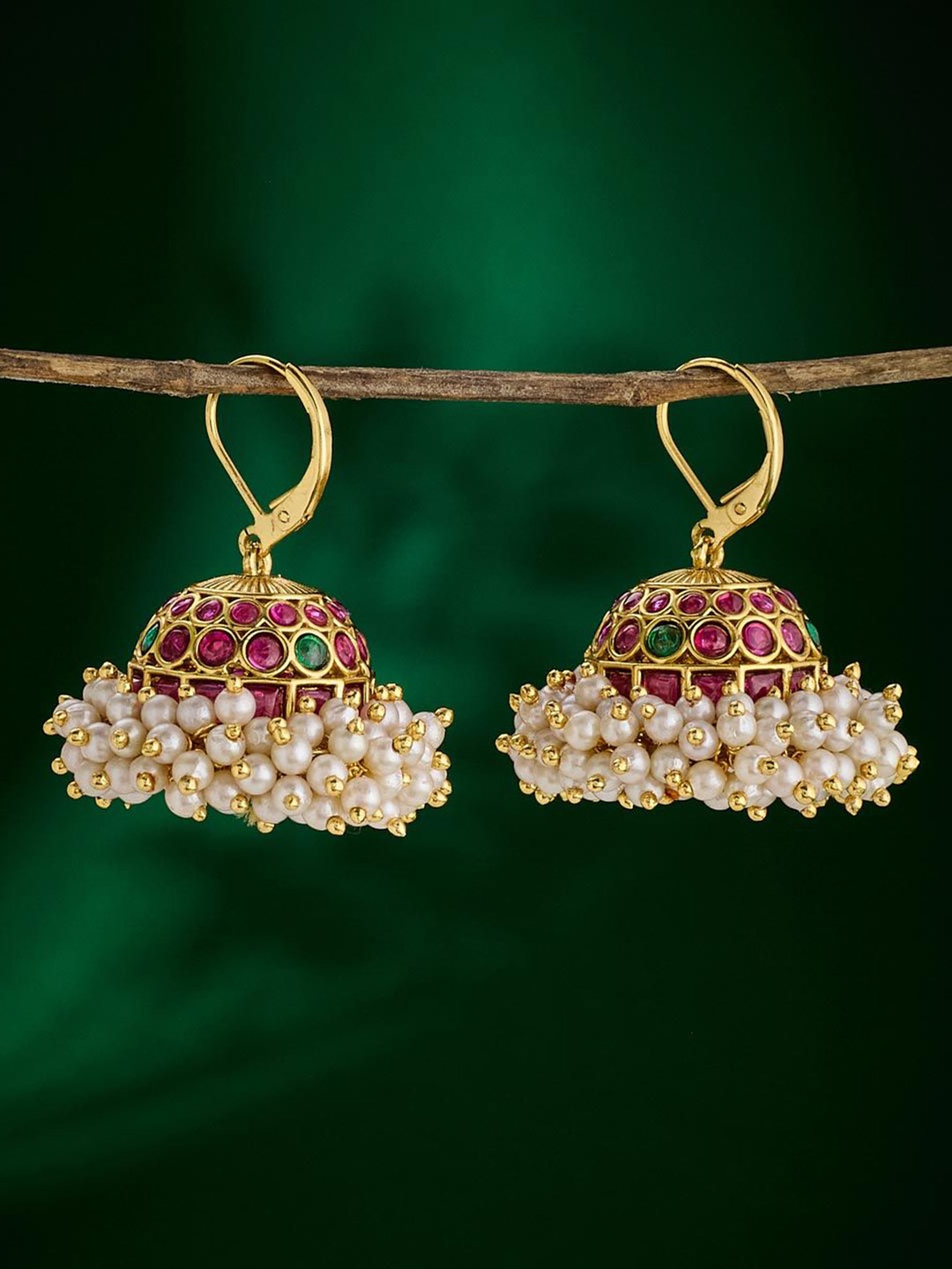 

Fabindia Contemporary Jhumkas Earrings, Gold