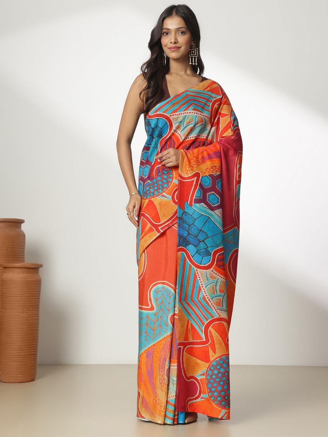 

navyasa by liva Liva Saree, Pink