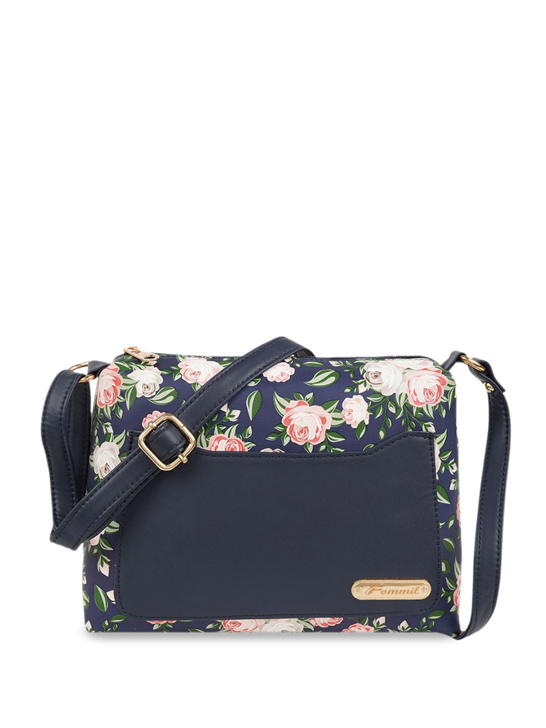 

FOMMIL Structured Sling Bag, Blue