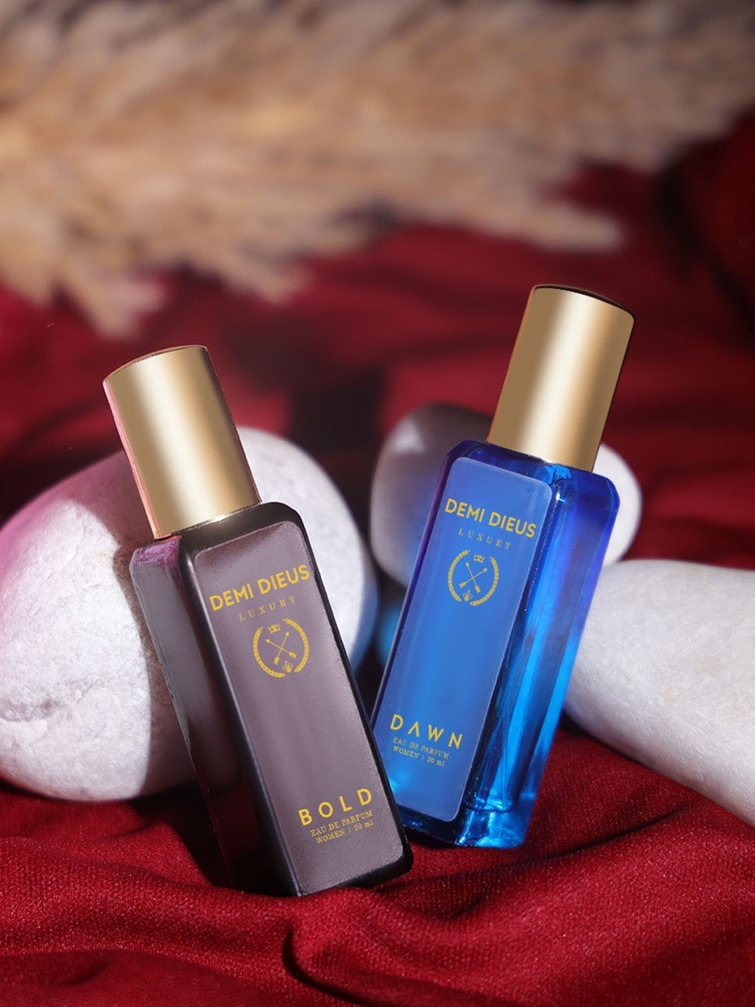 

DEMI DIEUS Luxury Set Of 2 Long Lasting Perfume Gift Set - 20 ml Each, White