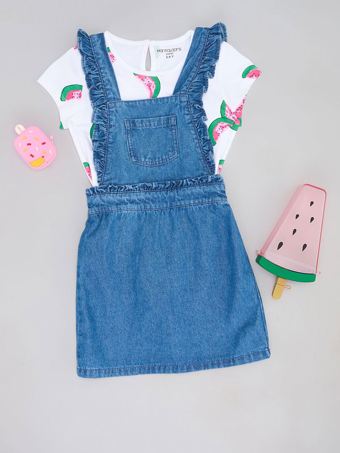 

Pantaloons Junior Pinafore Dress, Blue