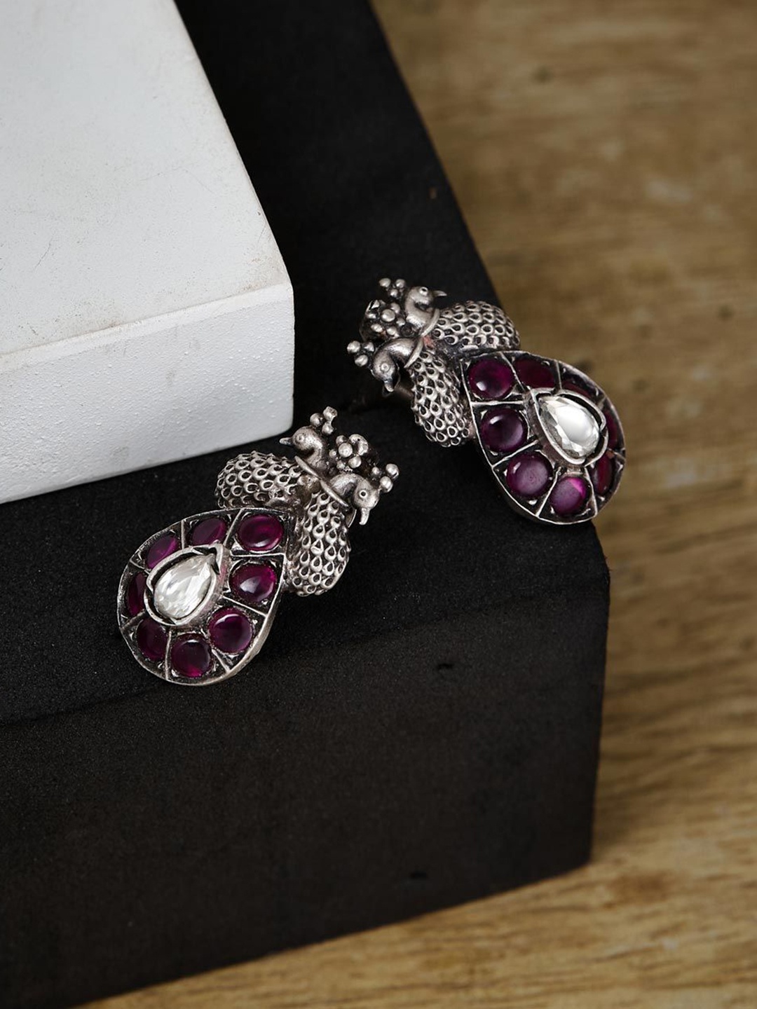 

Fabindia Contemporary Studs Earrings, Silver