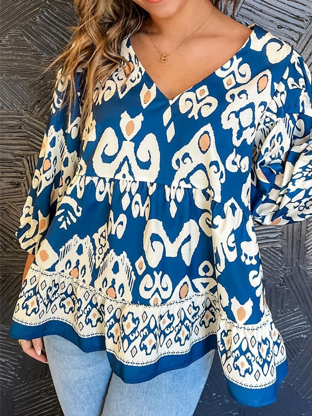 

Errabelly Print Top, Blue