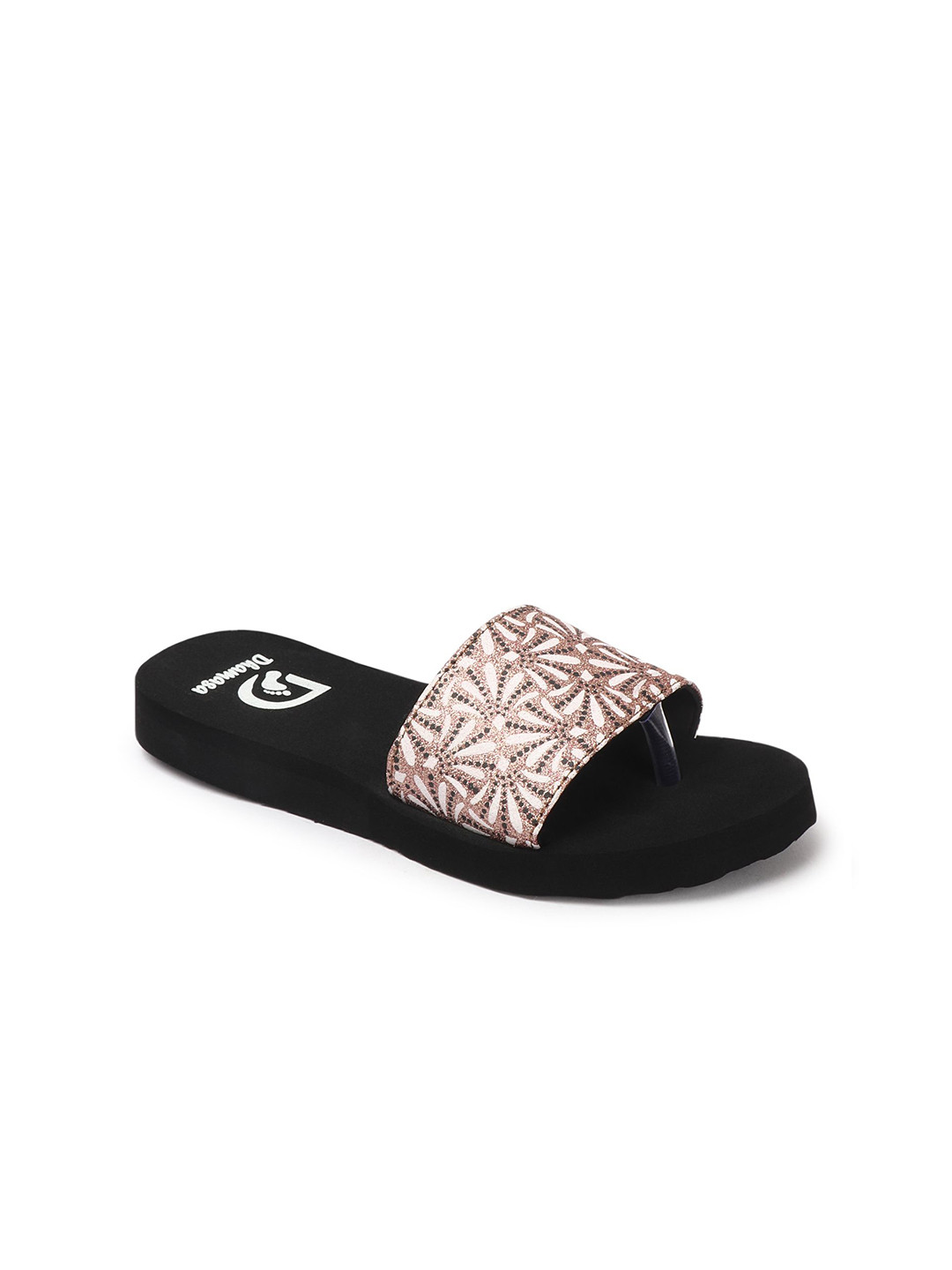 

DHAMASA Women Sliders, Black