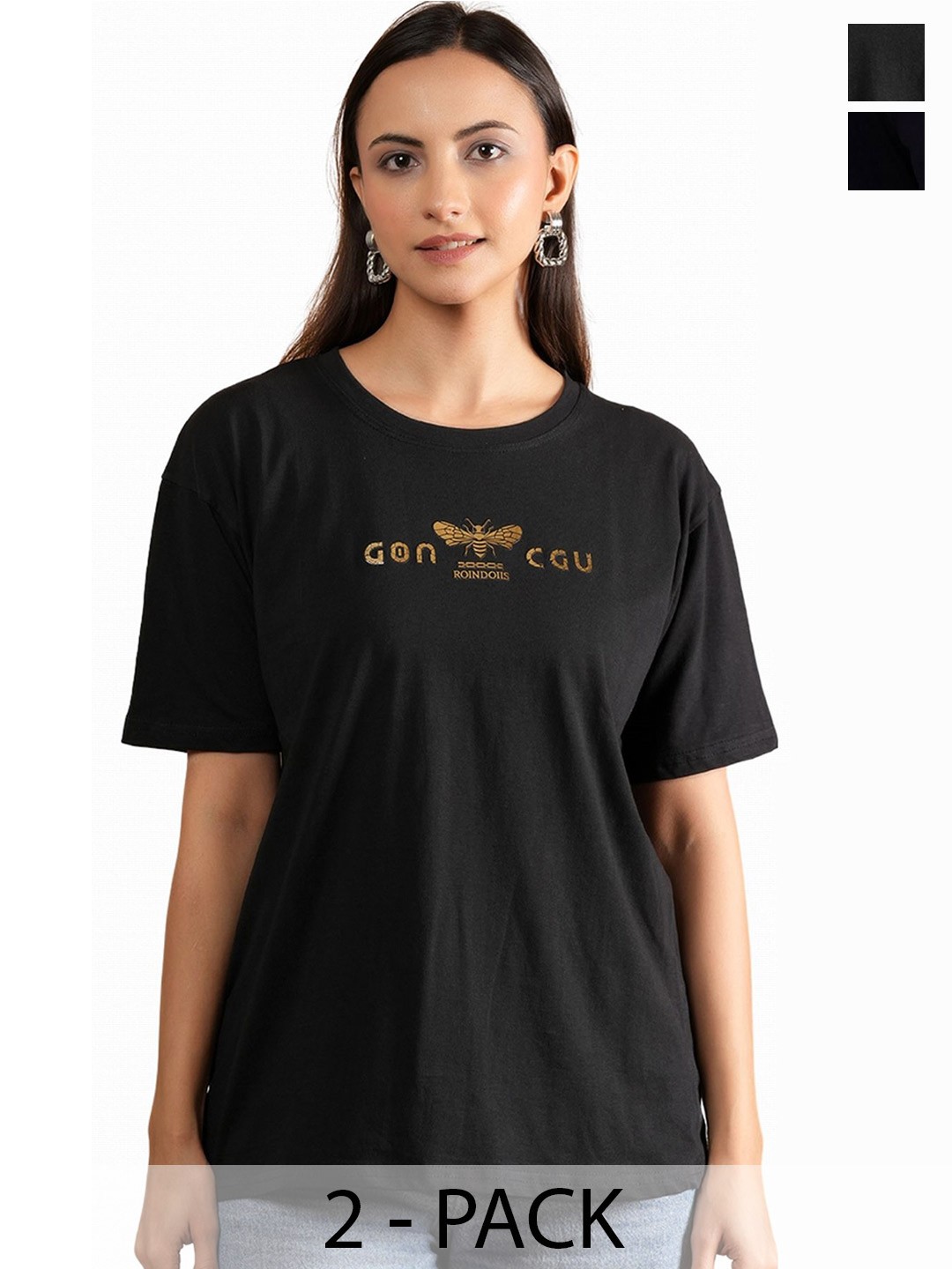 

Metronaut Women Typography 2 Printed T-shirt, Multi