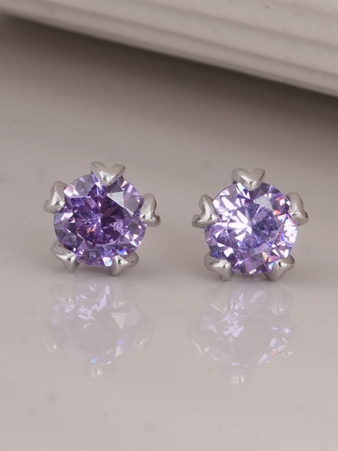 

PALMONAS Contemporary Studs Earrings, Silver