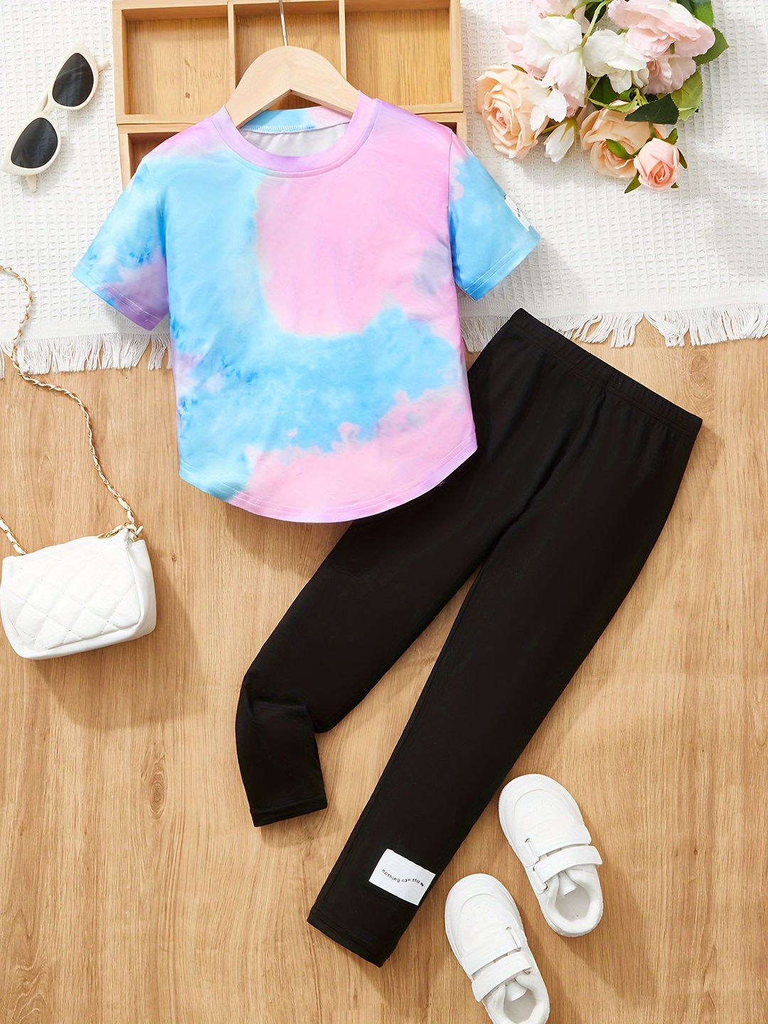 

YK Girls Top With Trousers, Blue