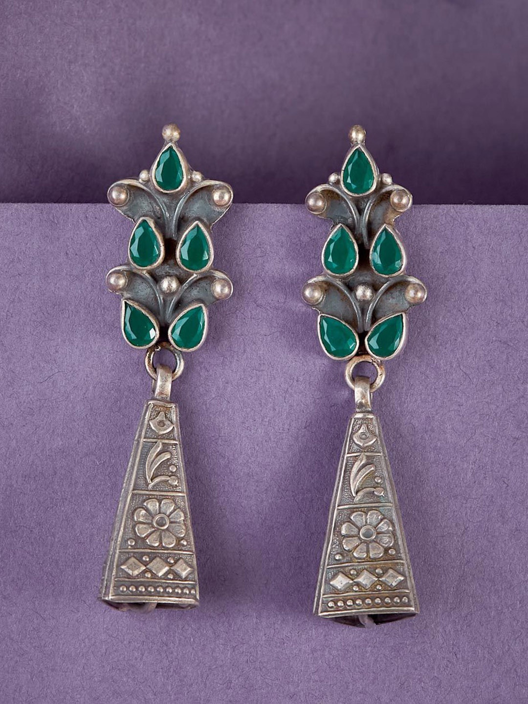 

Fabindia Contemporary Drop Earrings, Silver