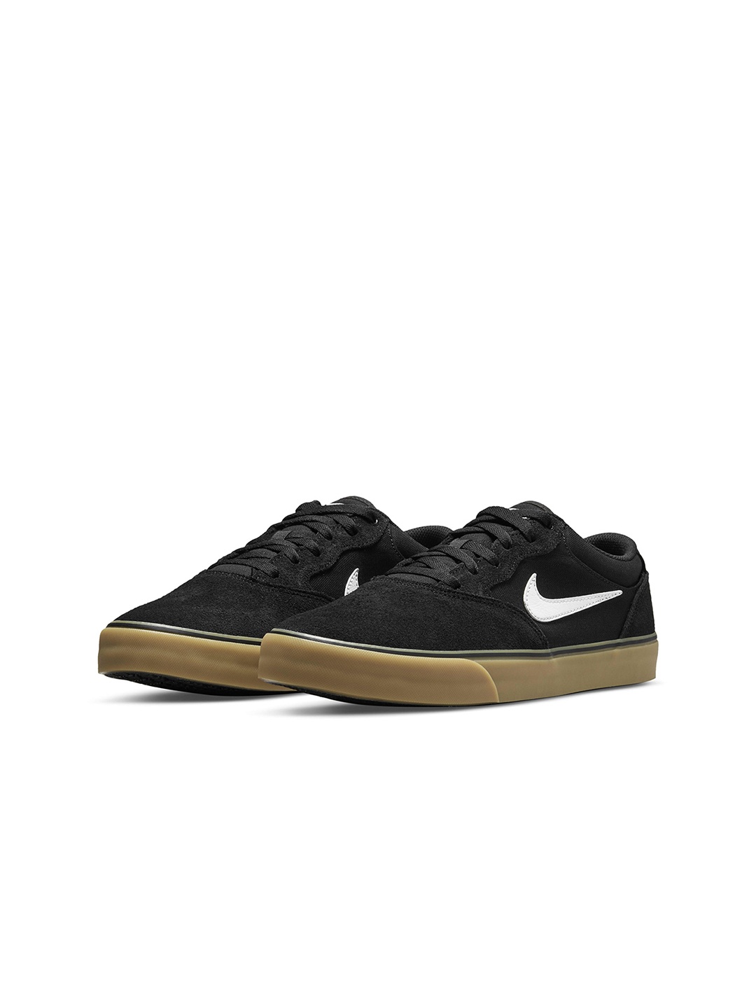 

Nike Unisex Black SB CHRON 2 Suede Skateboarding Shoes