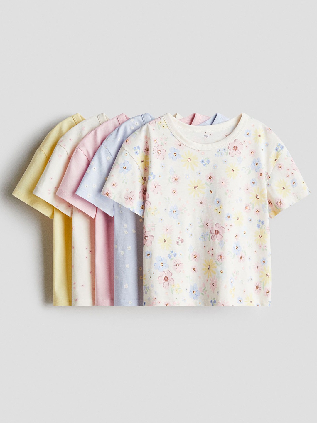 

H&M 5-Pack Cotton T-shirts, White