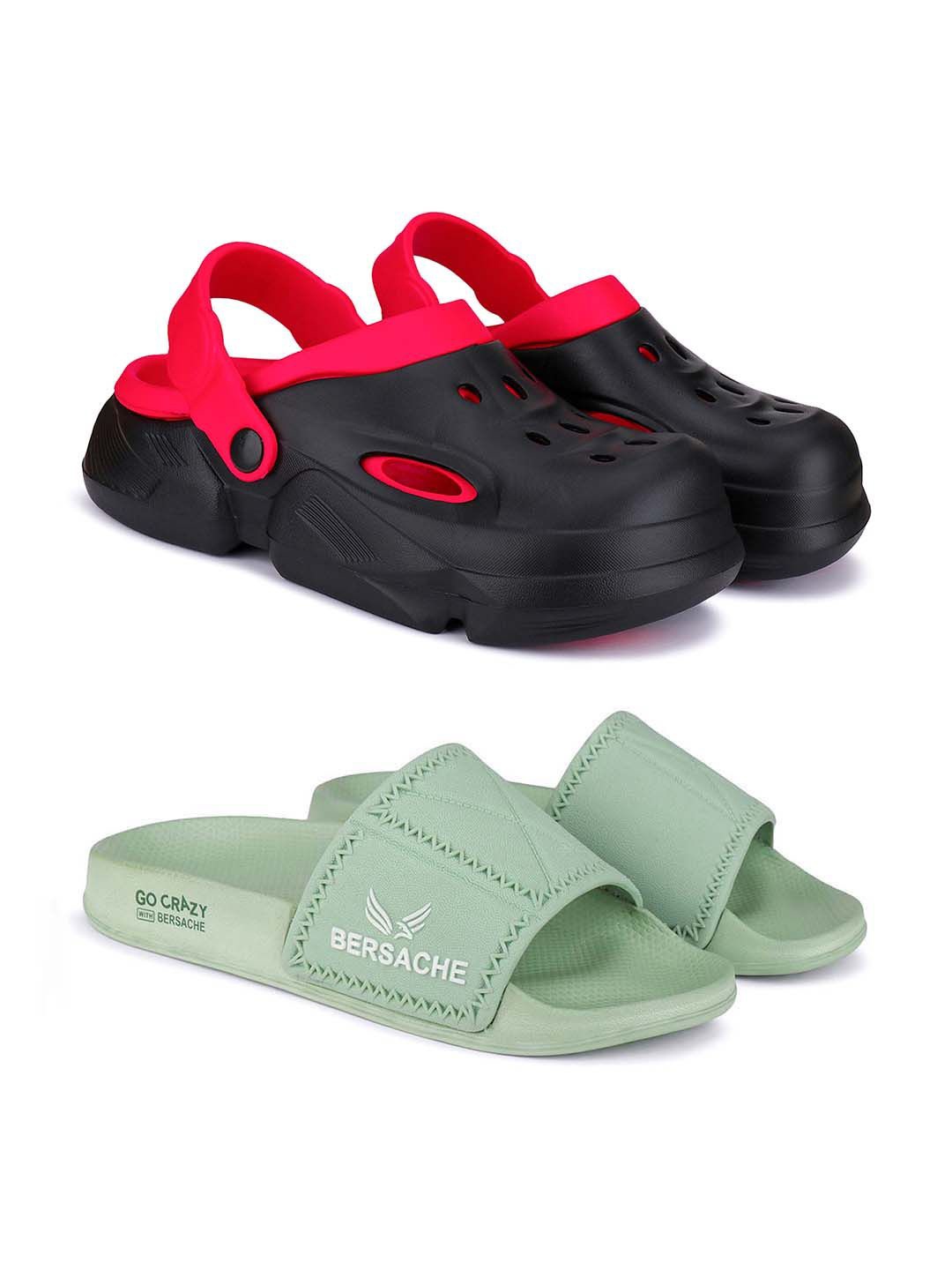 

BERSACHE Men Slip-On, Green