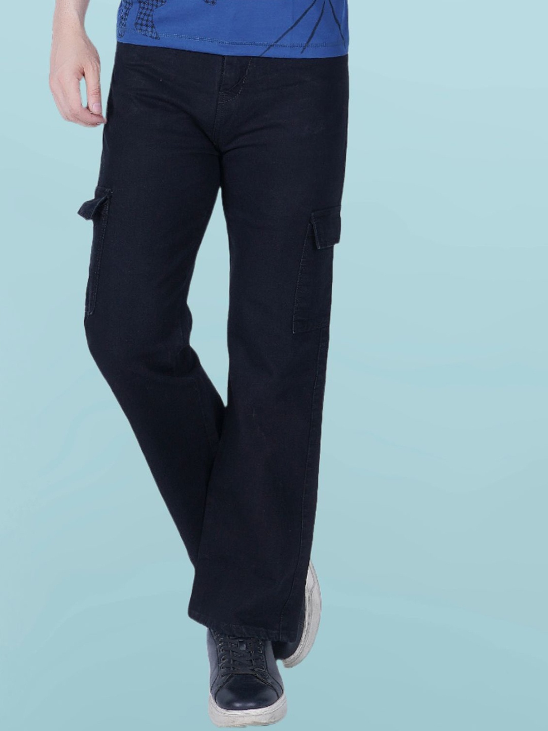 

LINARIA Men Classic Relaxed Fit Mid-Rise Jeans, Black