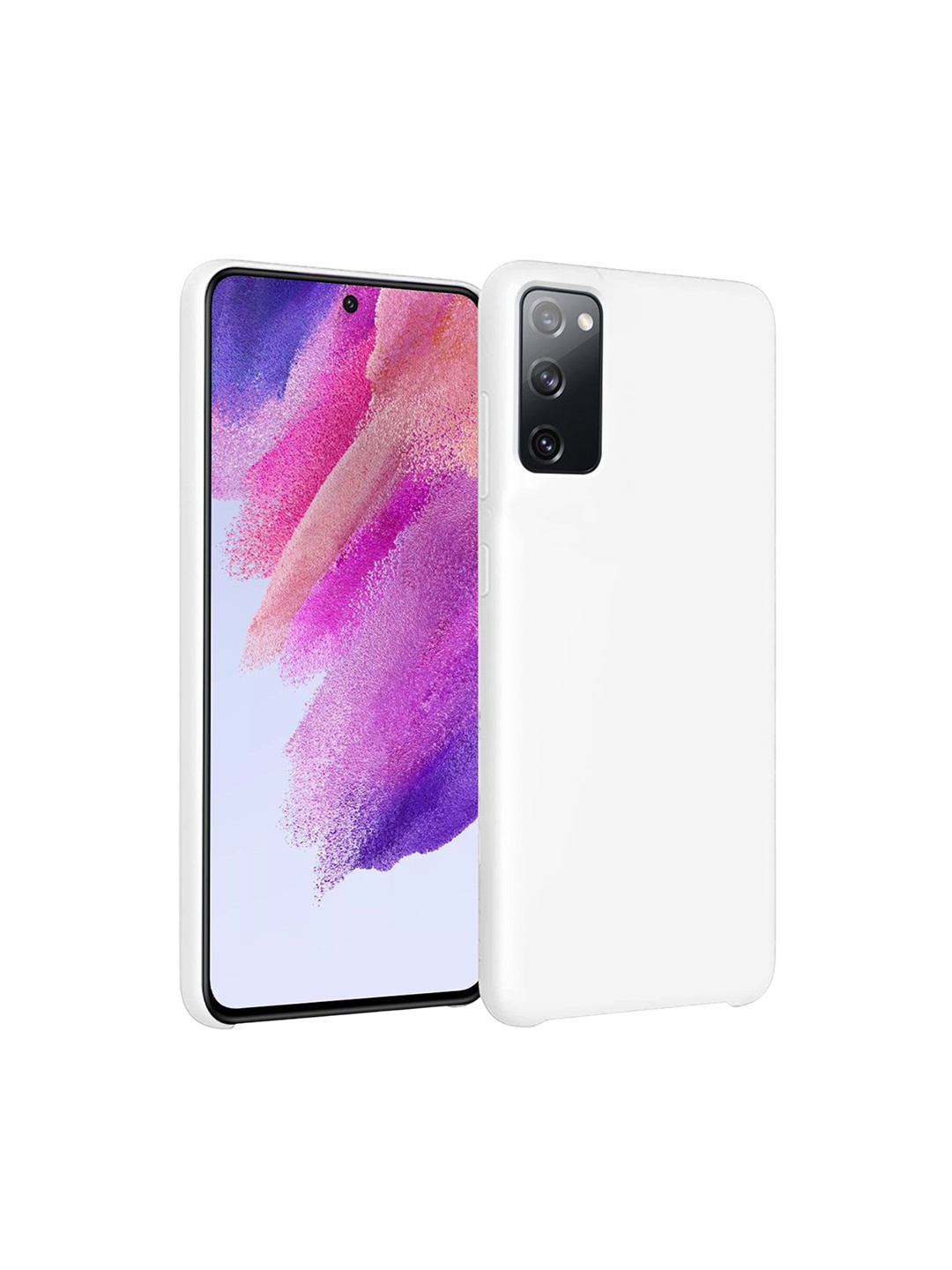

LIRAMARK Liquid Silicone Soft Back Cover Case for Samsung Galaxy S20 FE 5G, White