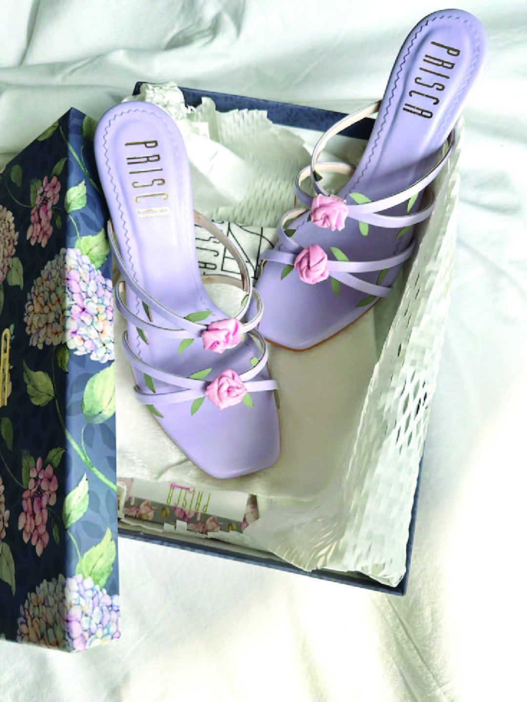 

House of Prisca Stiletto Sandals, Lavender