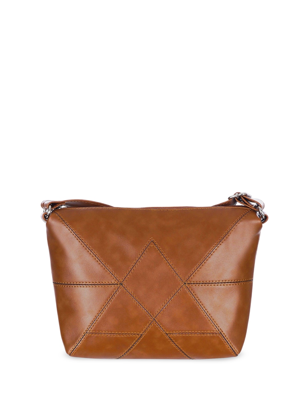 

Leather Land Sling Bag with Cut Work, Tan