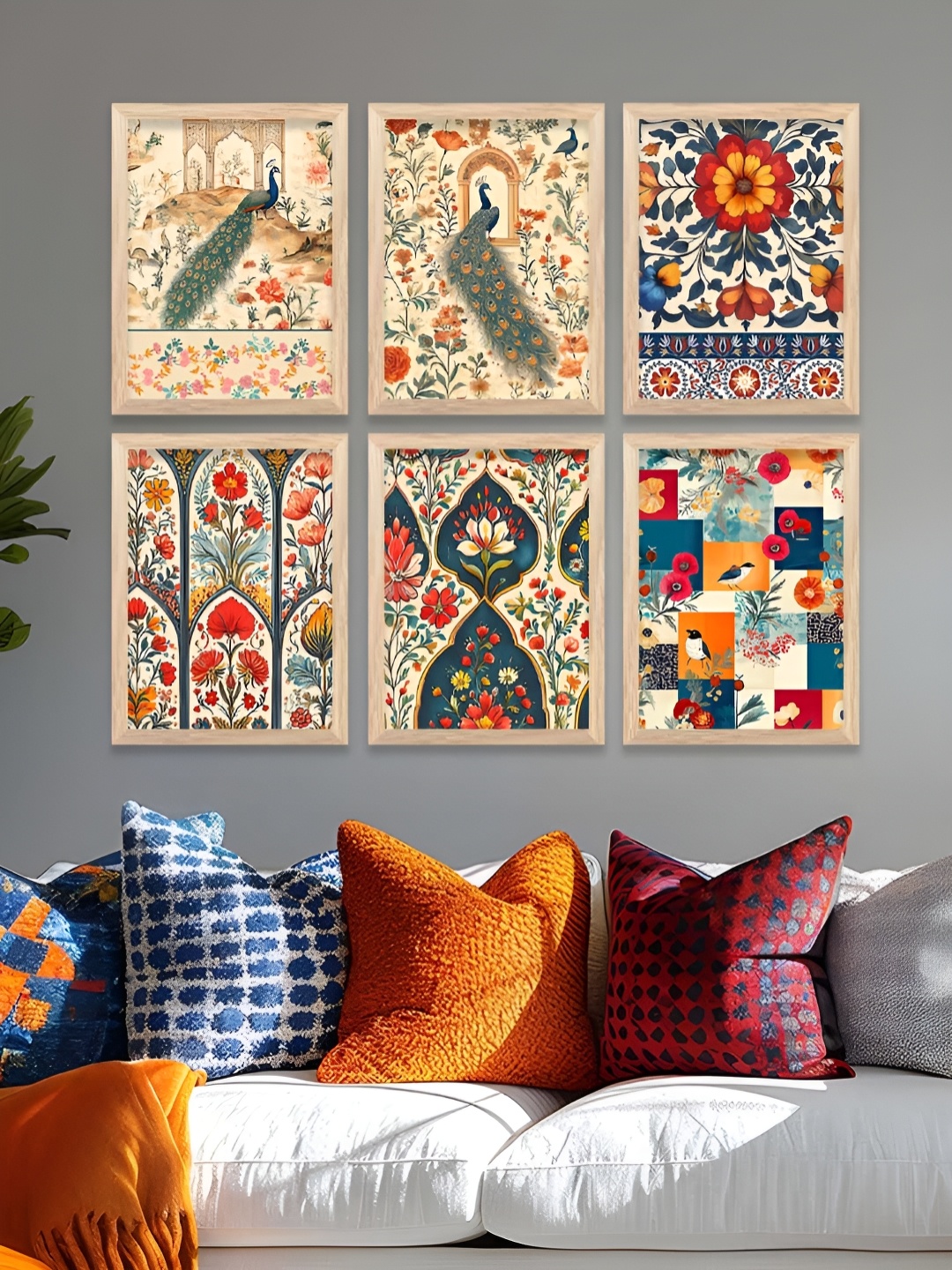

Kotart Brown & Green 6 and more Piece Wood Other Wall Paintings