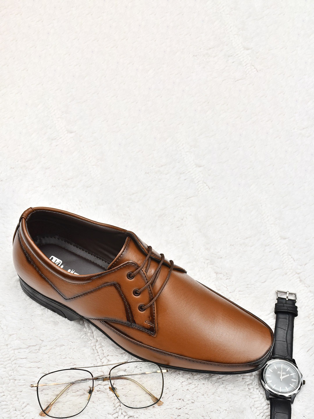 

HIDA Men Formal Derbys, Tan