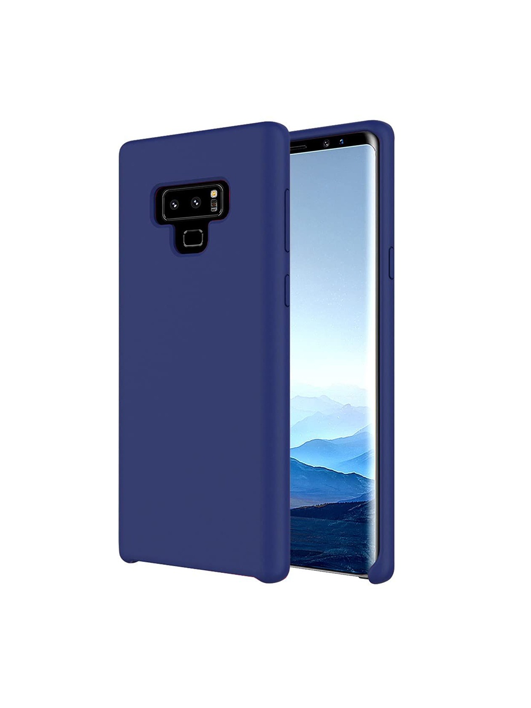 

LIRAMARK Liquid Silicone Soft Back Cover Case for Samsung Galaxy Note 9, Navy blue