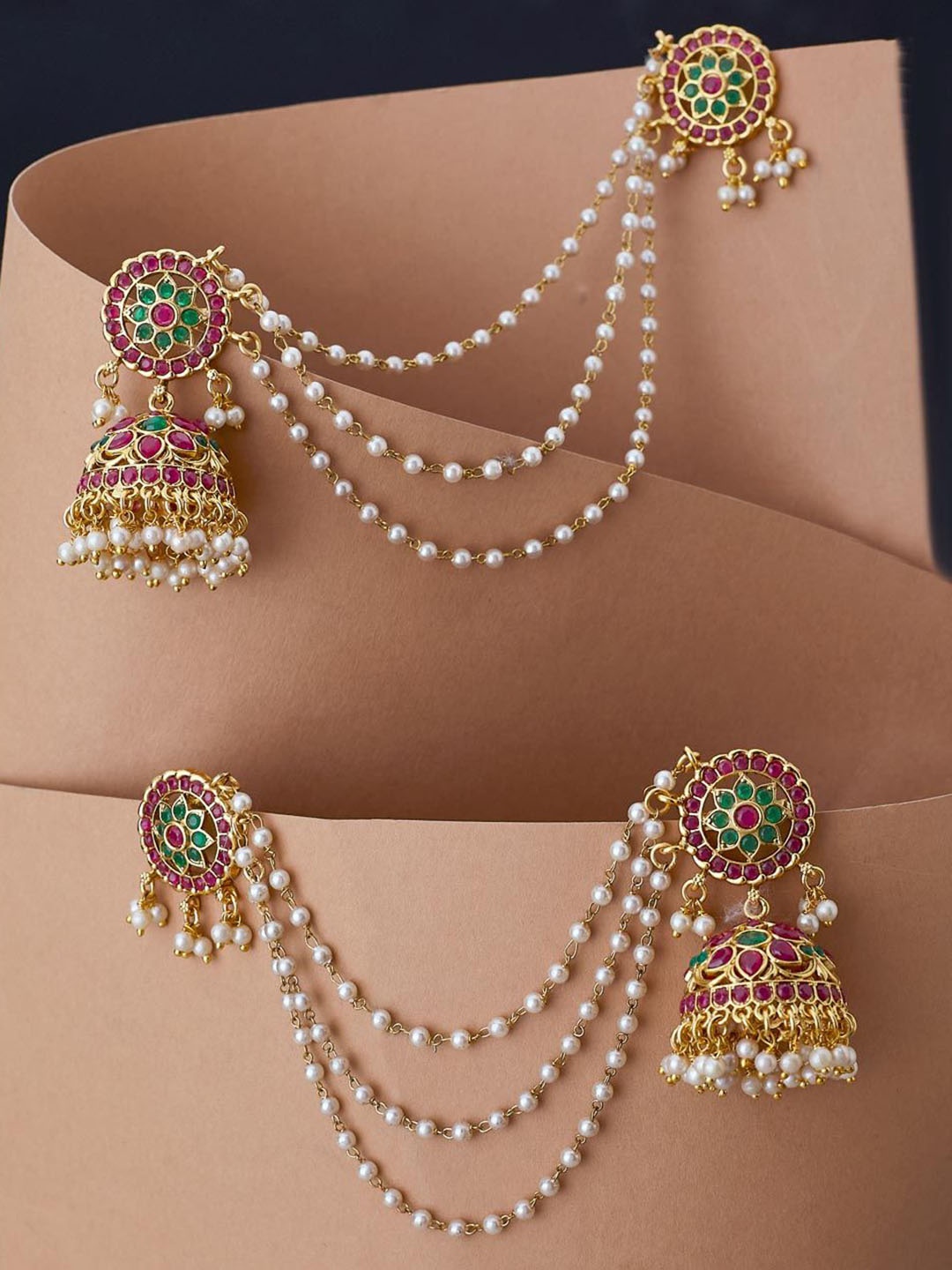 

Fabindia Contemporary Jhumkas Earrings, Gold