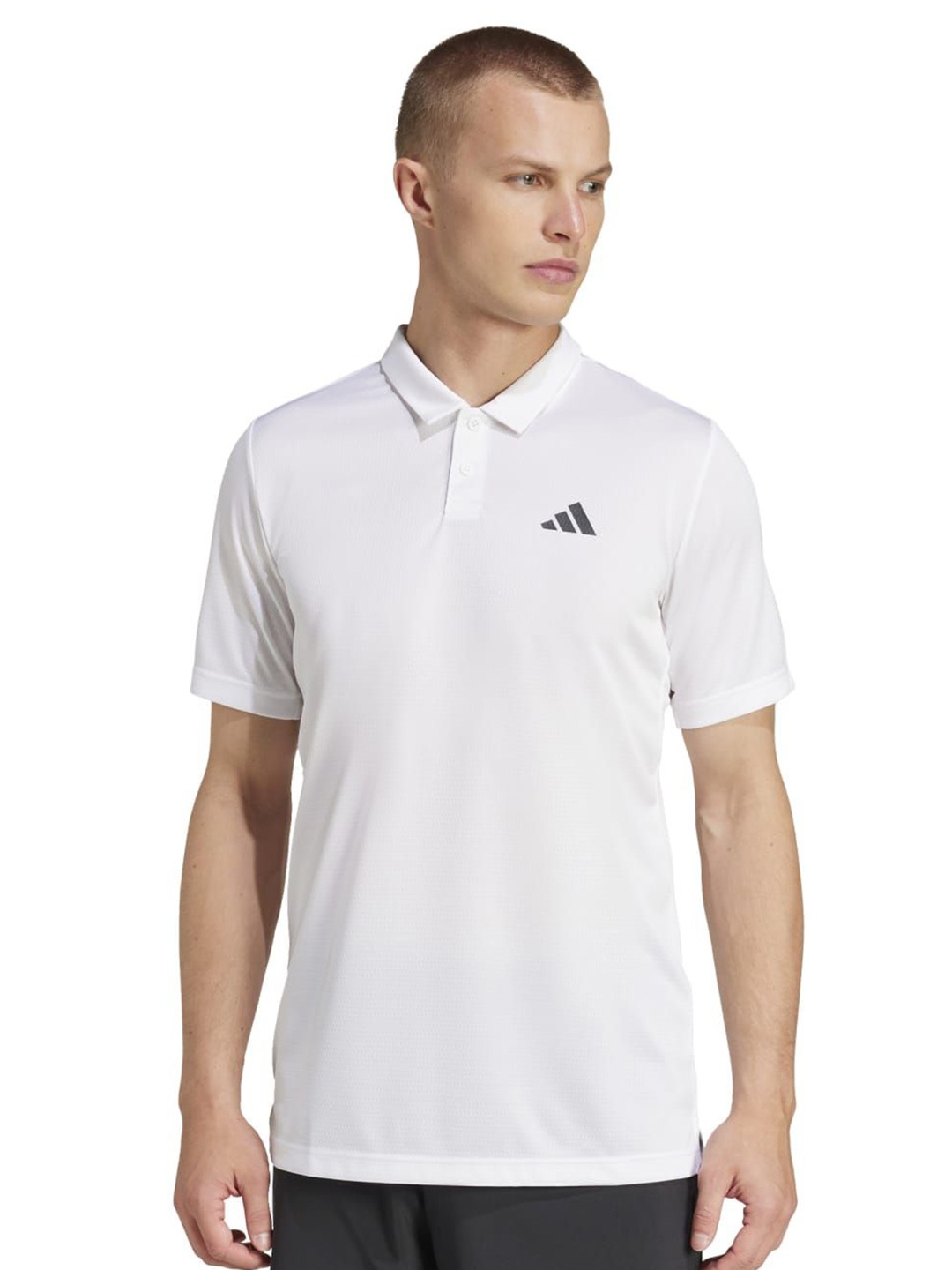 

ADIDAS CLIMA Logo Printed Polo T-Shirt, White