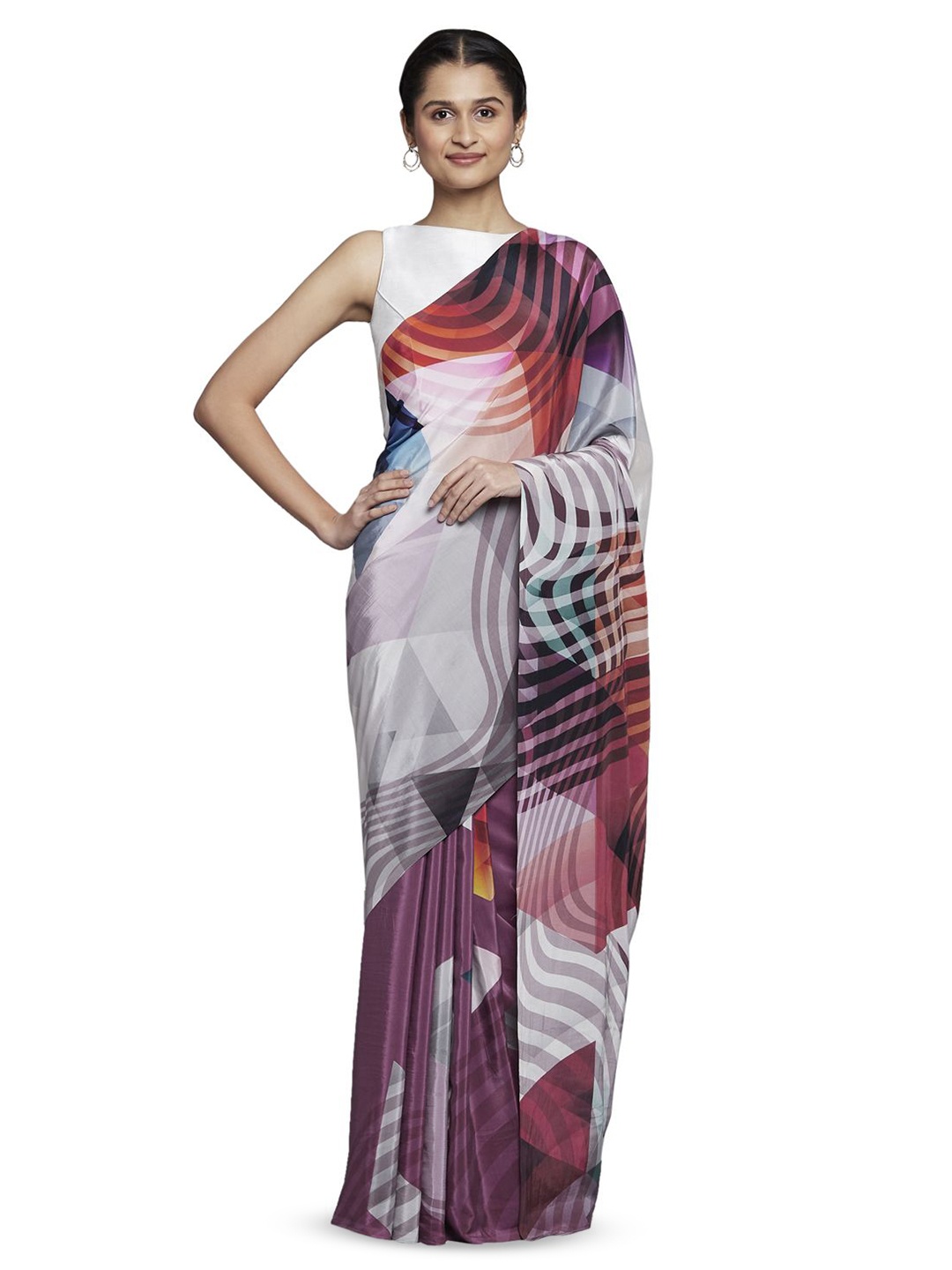 

navyasa by liva Ethnic Motifs Liva Saree, Red