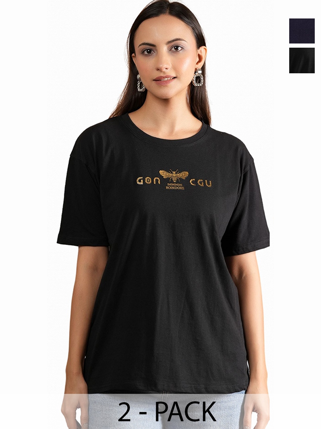 

BAESD Women Typography 2 Printed T-shirt, Multi