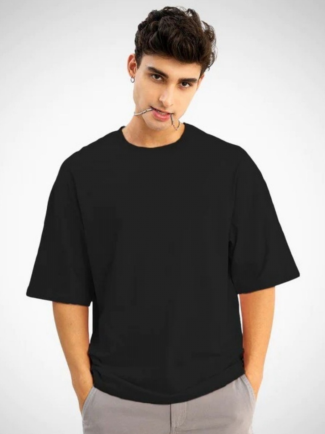 

DEEPMAYRA COLLECTION Men T-shirt, Black