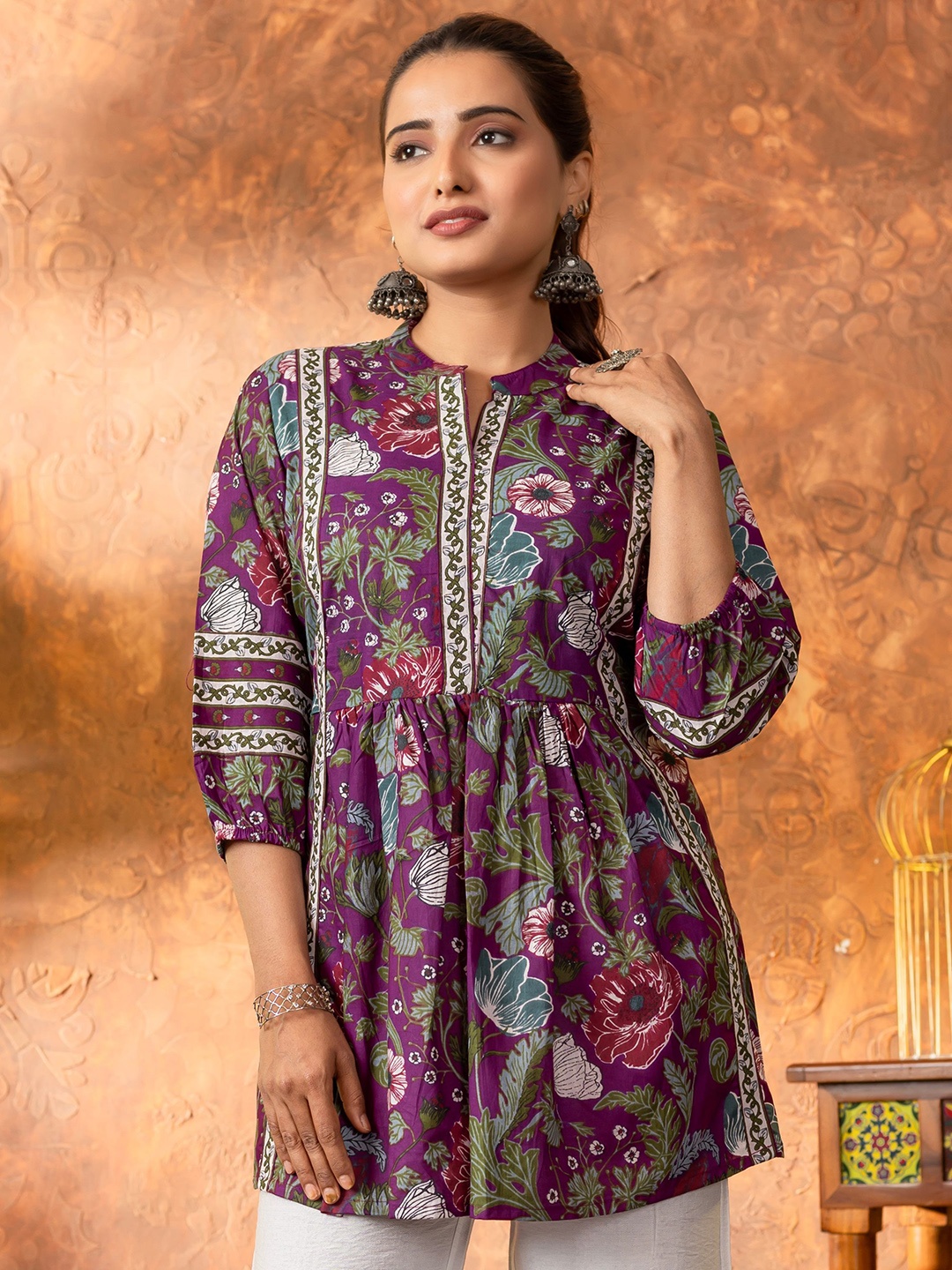 

Choice 4 Women Printed Tunic, Purple