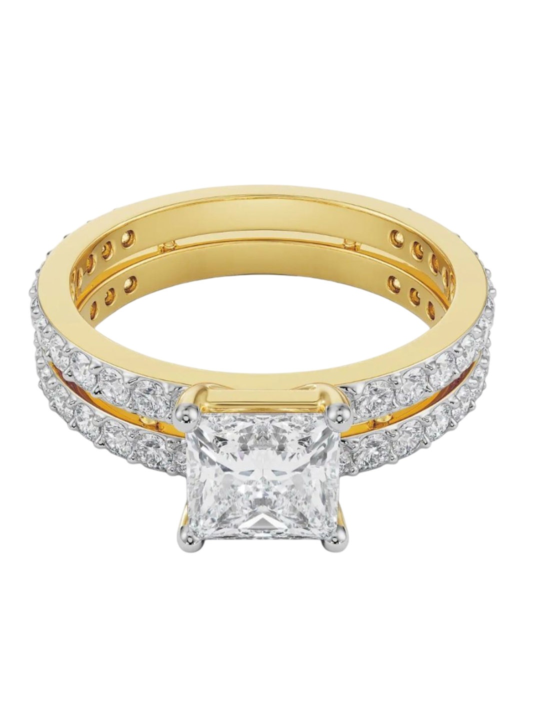 

Emori Jane Princess Cut Diamond Ring, Yellow