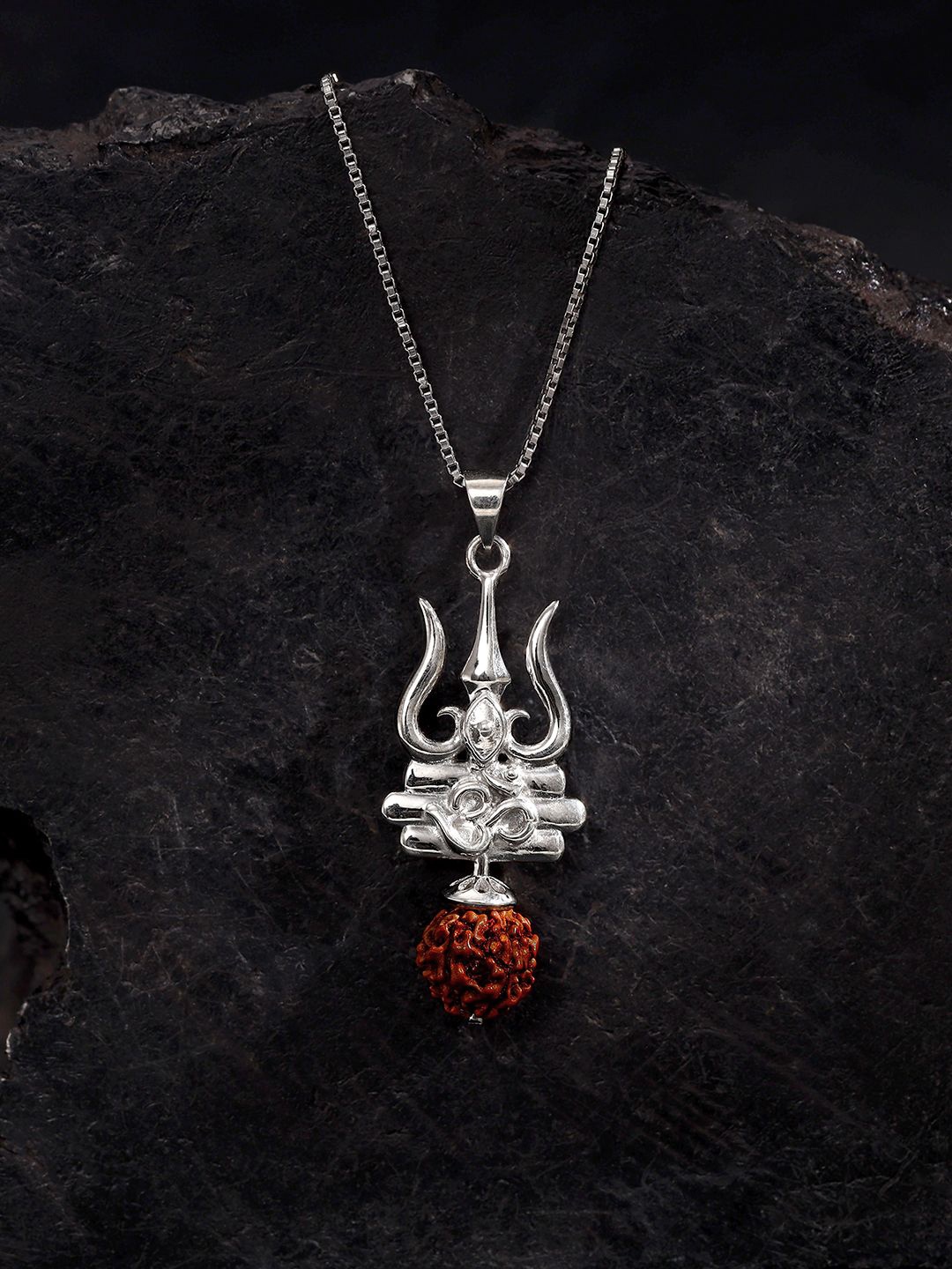 

GIVA Rhodium-Plated Contemporary Pendants with Chains, Silver