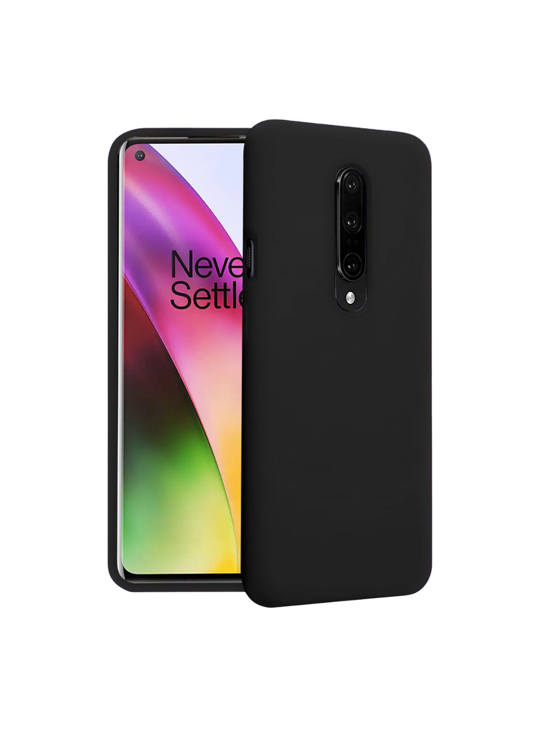 

LIRAMARK Solid Printed OnePlus 8 Back Case Mobile Accessories, Black