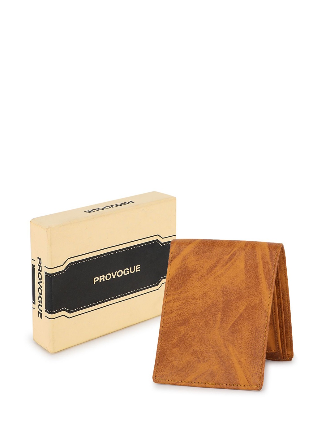 

Provogue Men PU Two Fold Wallet with SIM Card Holder, Tan