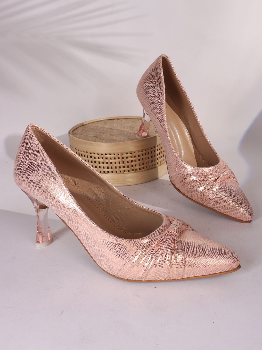 

Lavie Party Slim Heeled Pumps, Rose gold