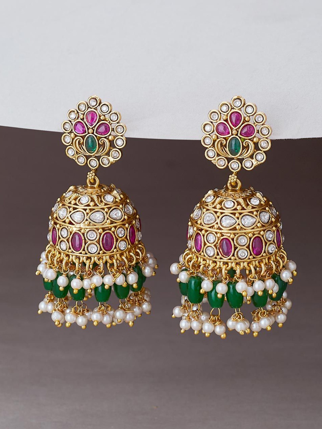 

Fabindia Contemporary Jhumkas Earrings, Gold