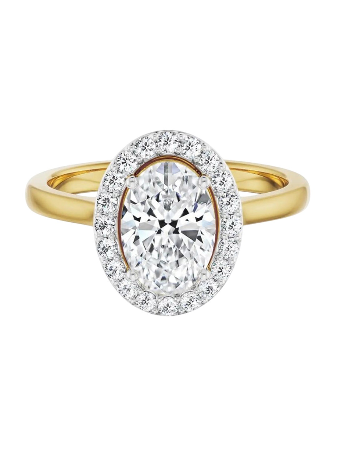 

Emori Ivana Halo Engagement Ring, Gold