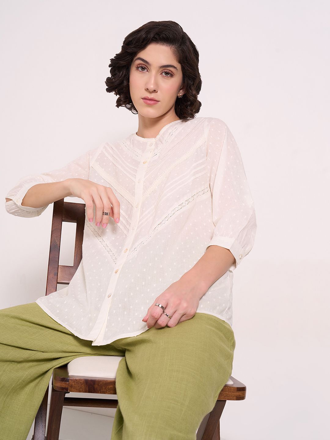 

AKKRITI BY PANTALOONS Tunic, Off white