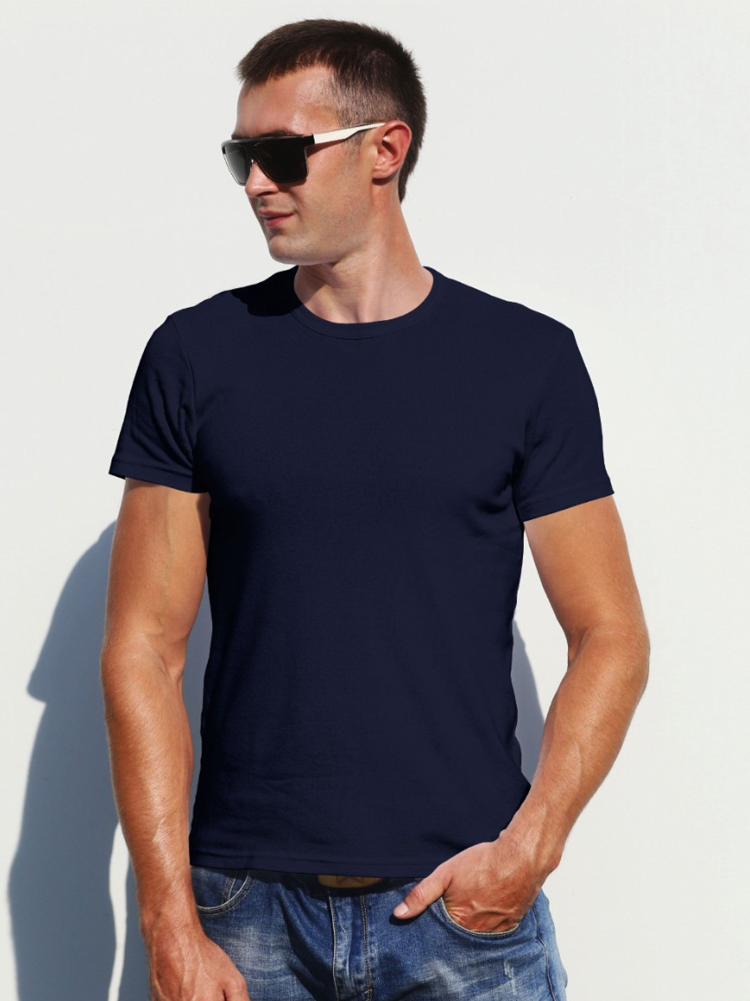

Moda Rapido Men Printed T-shirt, Navy blue