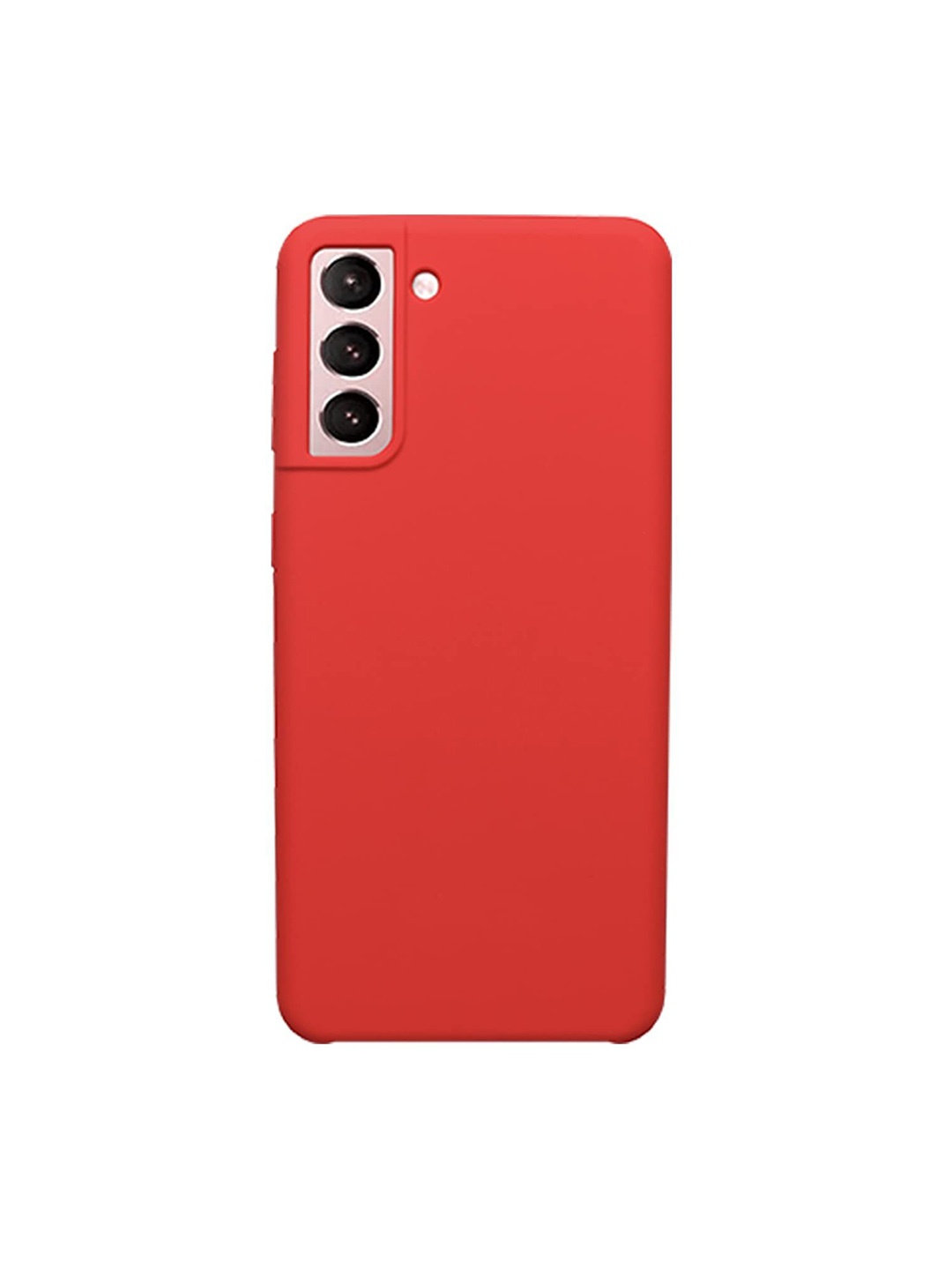 

LIRAMARK Liquid Silicone Soft Back Cover Case for Samsung Galaxy S21, Red