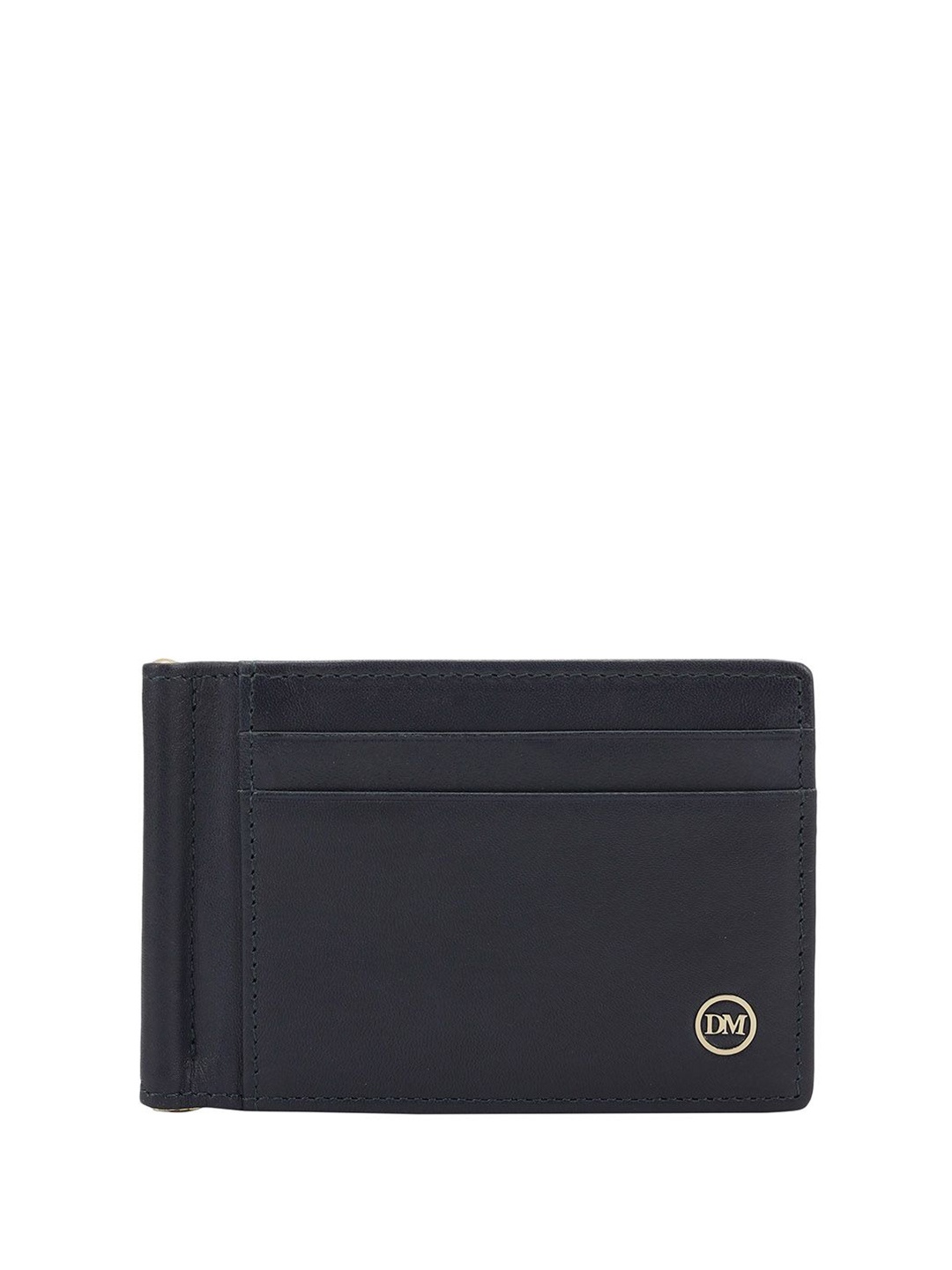 

Da Milano Men Textured Leather Two Fold Wallet, Blue