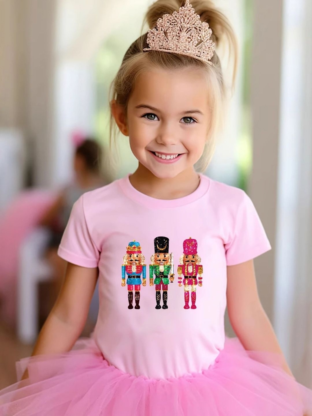 

YK Girls Tribal Henley Neck Extended Sleeves T-shirt, Pink