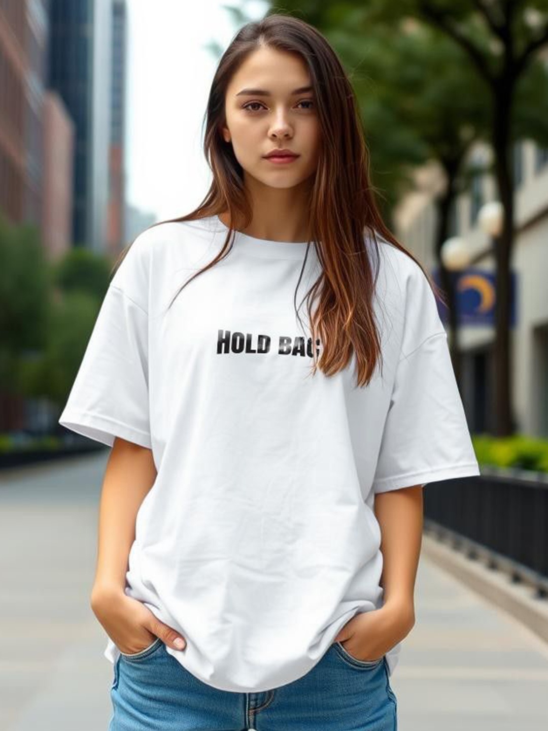 

TOGS & TERRE Women Typography Printed Organic Cotton T-shirt, White