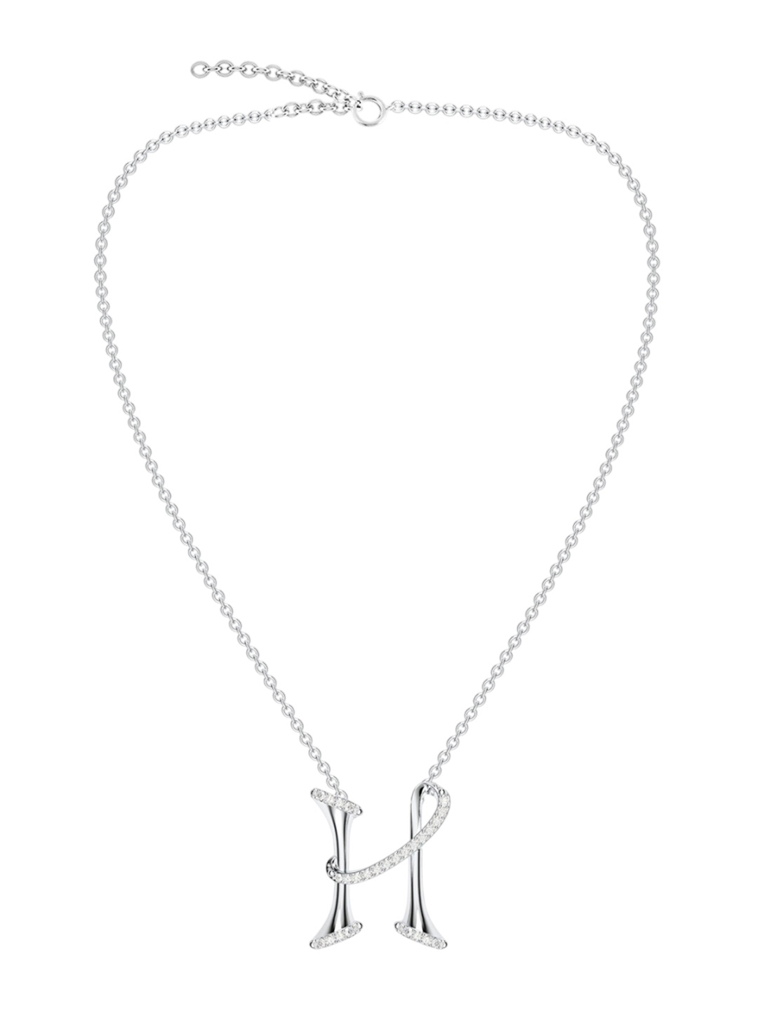 

Kicky And Perky Rhodium-Plated Contemporary Pendants with Chains, Silver