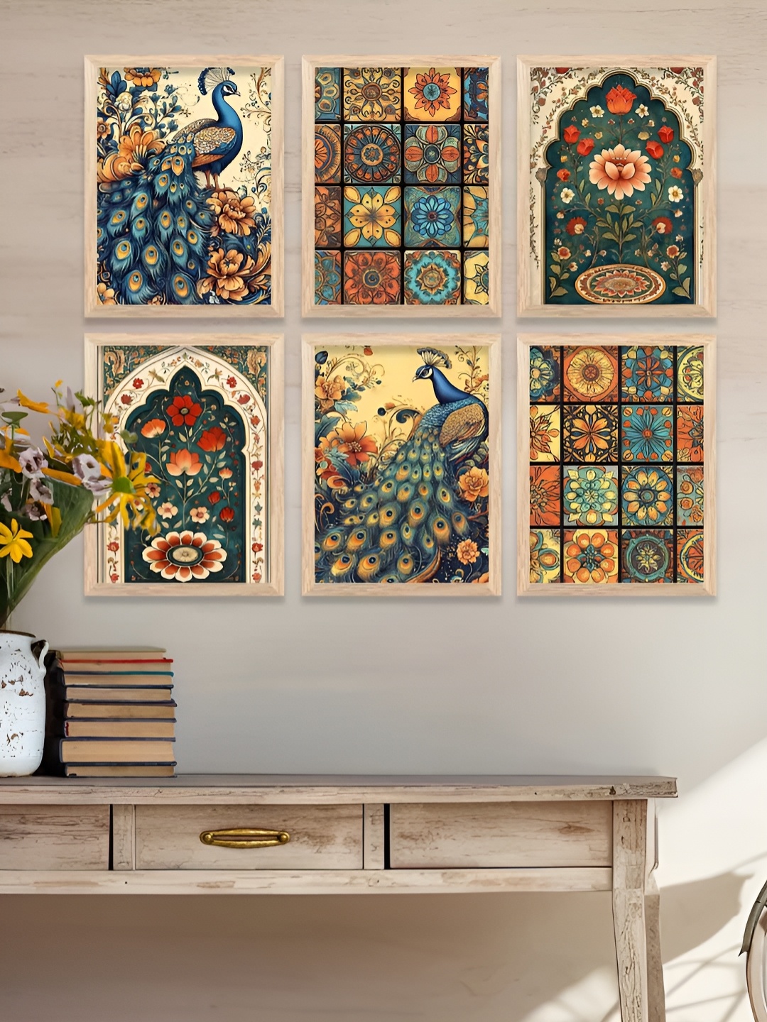 

Kotart Brown & Green 6 and more Piece Wood Floral and Botanical Wall Paintings
