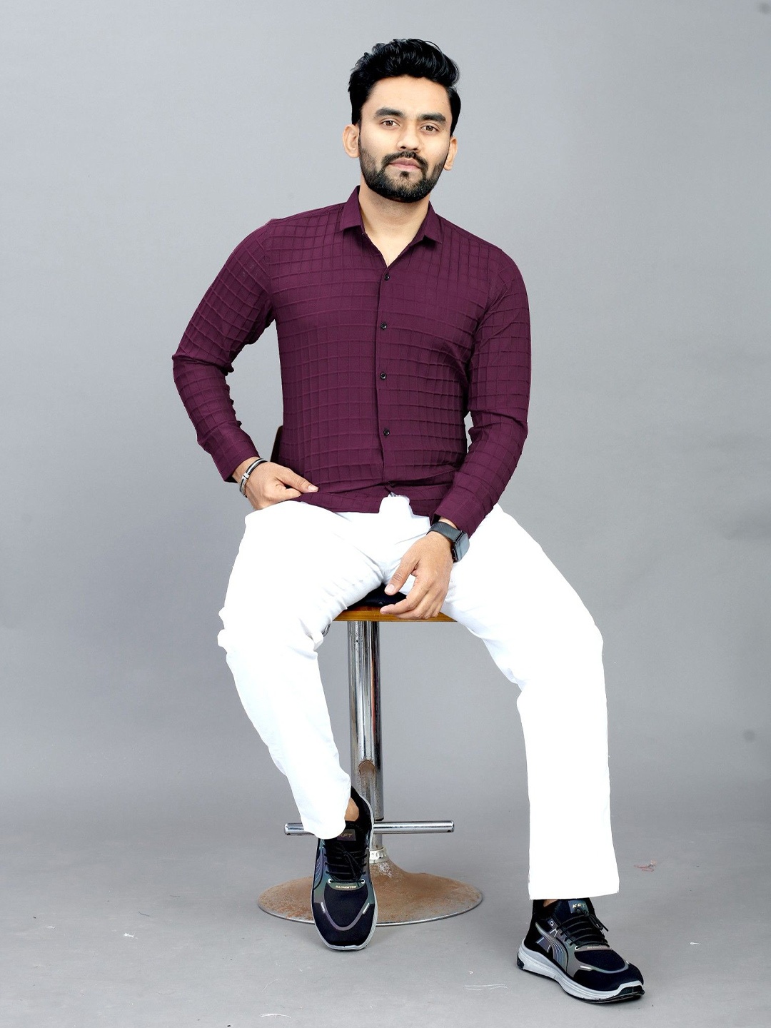 

FABRIPPLE Men Classic Opaque Casual Shirt, Na