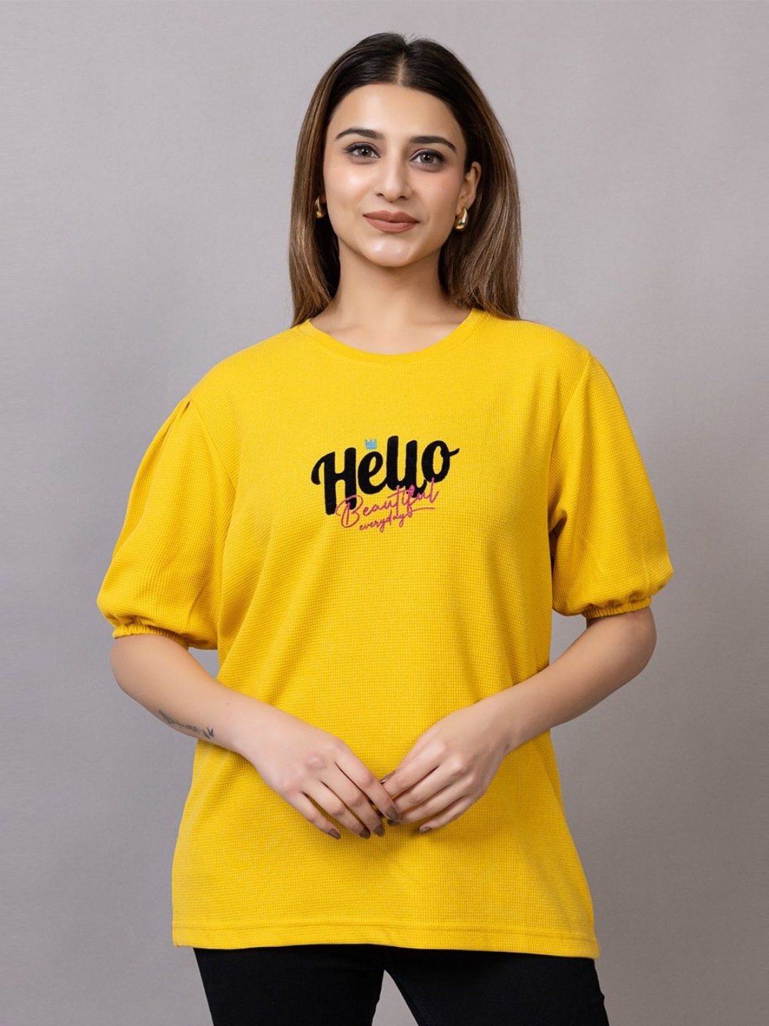 

PROBASIC Women T-shirt, Yellow