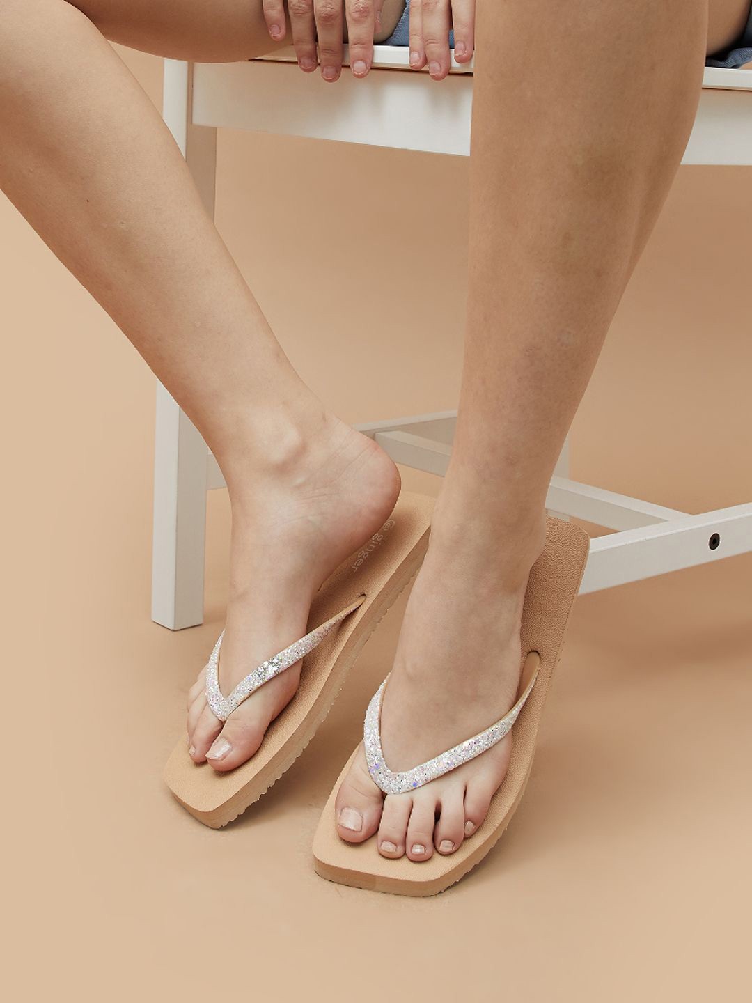 

Ginger by Lifestyle Women T-Strap Flats, Beige