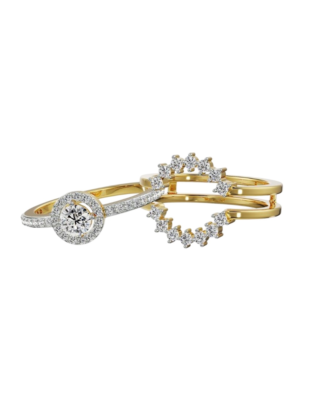 

Emori Solitaire Sunflower Diamond Ring, Gold