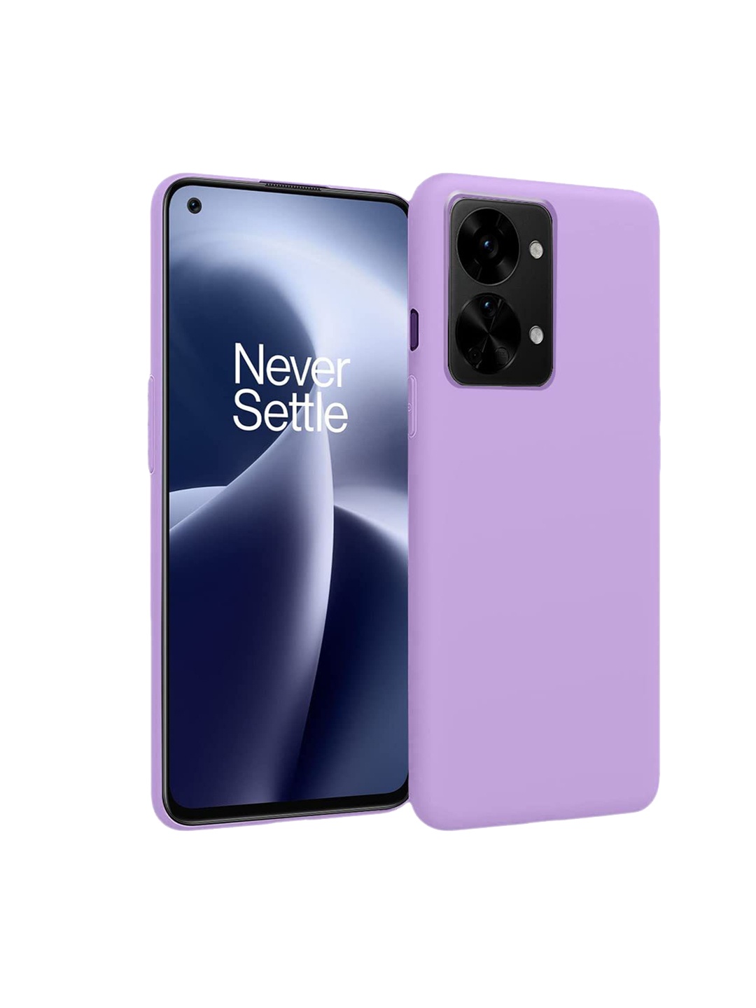 

LIRAMARK Solid Printed Oneplus Nord 2T Back Case Mobile Accessories, Lavender